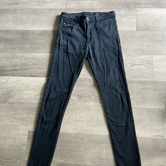 AG Adriano Goldschmied The FARRAH Skinny ANKLE Black Jeans Womens 26 R Lot #223 - Picture 5 of 5